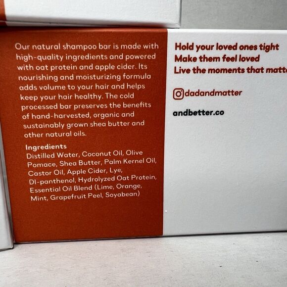 &Better Shampoo Bar, Body Bar, Face Cleansing Bar Grapefruit Mint Pink Pepper - Picture 8 of 10